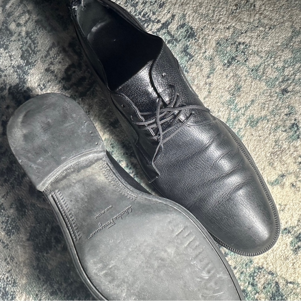 Salvatore Ferragamo Black Leather Loafers - Picture 6 of 7